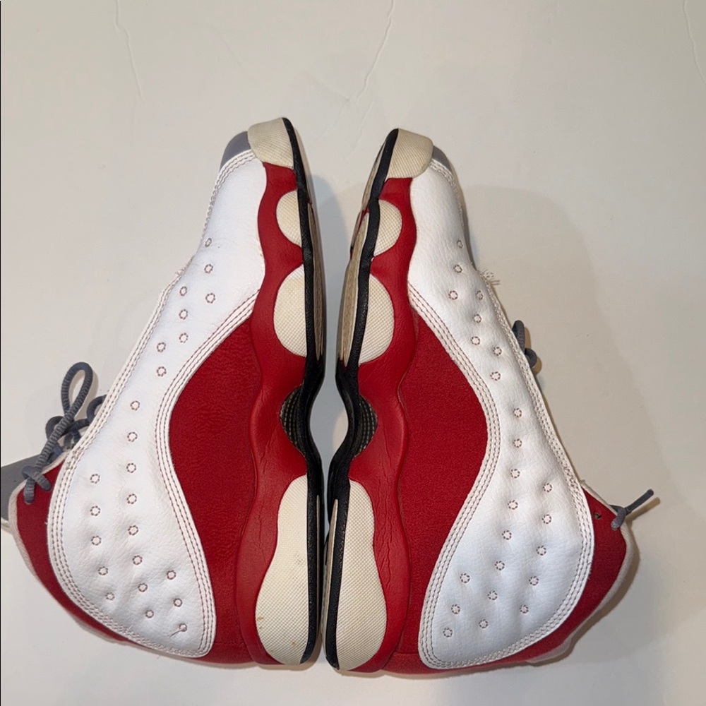 Jordan Gray and Red Athletic Sneakers - Picture 2 of 5